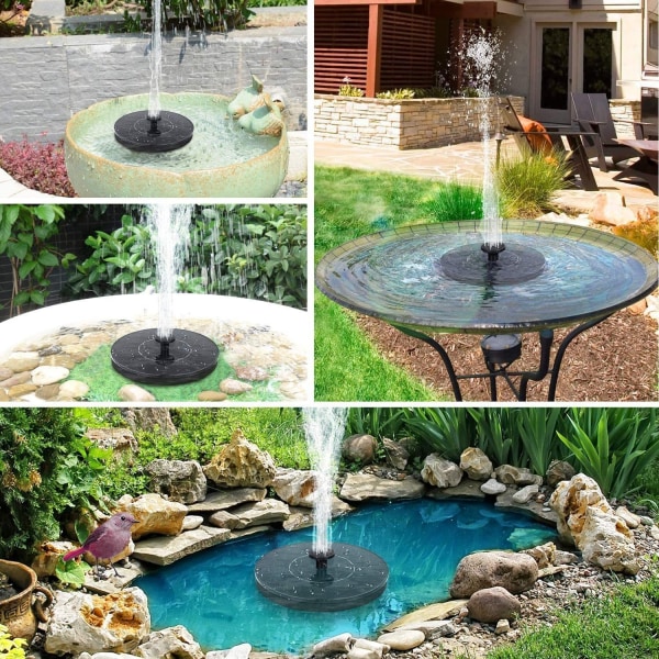 Solfontän Pool Fågelbad Fontän Flytande Fontän Trädgårdsfontän - 16cm