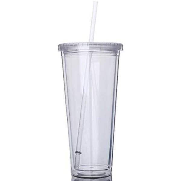 Återanvändbara dubbellagers kopplock med återanvändbara sugrör Smoothie Juice