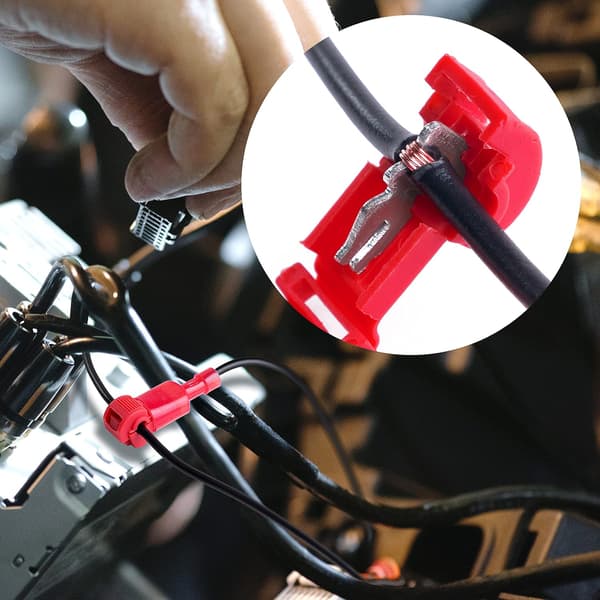120 stykker T-tap crimp elektriske kabelsko - Hurtigforbindelse Bilisoleret ledning og kabelsko - 0,5-6,0mm²