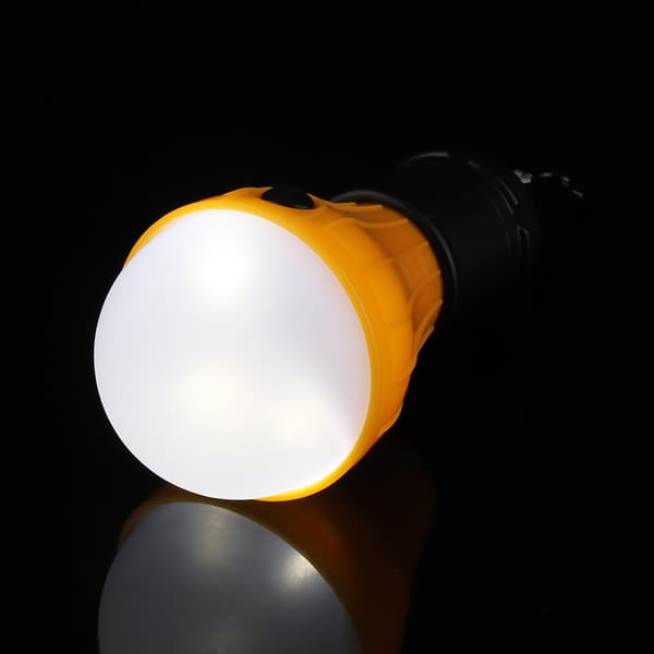 Mini Bærbar 3 LED Telthængende Lygte Udendørsfiskeri Campinglampe (Gul)