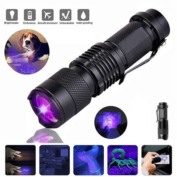 Mini UV-taskulamppu LED Ultravioletti taskulamppu UV-valo