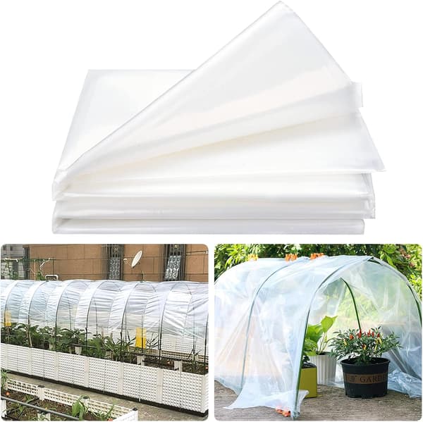 1x10m Transparent Polyethylen Drivhusfilm, Ekstra Tyk Haveplast til Drivhuse