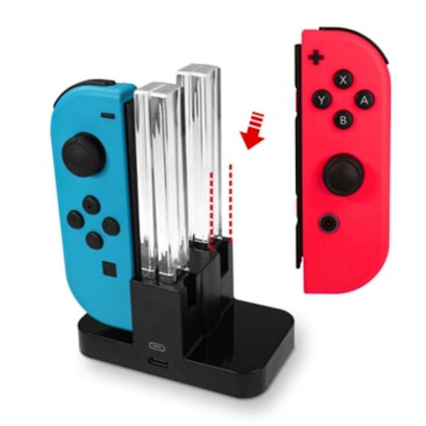 Eaxus Ladestasjon for Nintendo Switch Joy-Cons