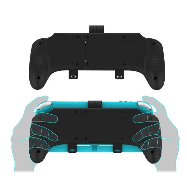 Nintendo Switch/Switch Lite 2-i-1 Infällbart Skyddsfodral med Ställ Svart