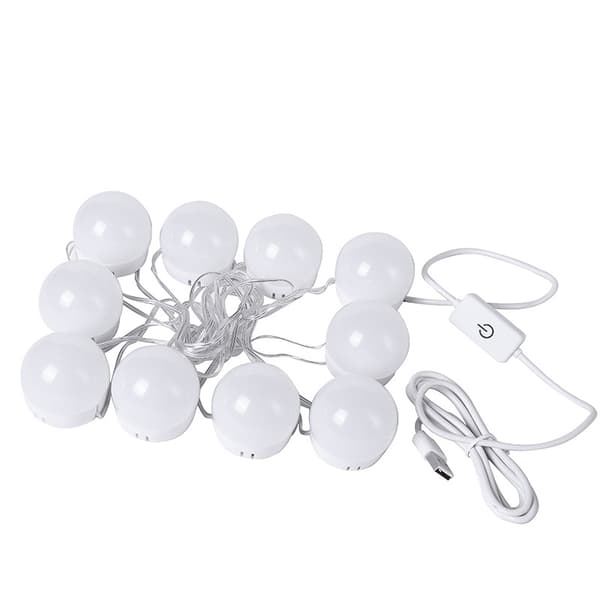 LED Hollywood Sminkespeil Lampe Dimbar LED-lampe (14 lamper)