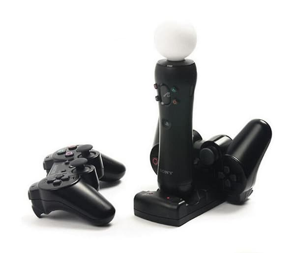 2 i 1 Dobbel Ladestasjon for Sony PlayStation3 Trådløs Kontroller for PS3-kontroller