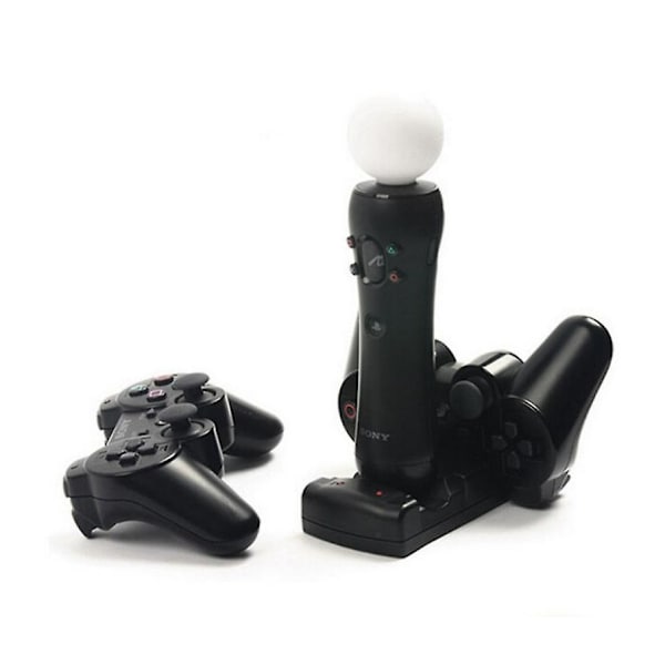 2 i 1 Dobbelt Opladningsdock-oplader til Sony PlayStation3 trådløs controller til PS3-controller