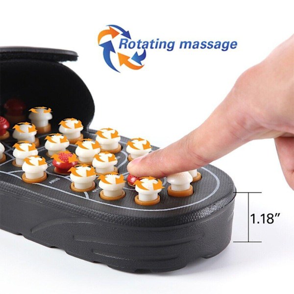 Unisex Akupressurtofflor Halkfria Reflexologi Massage Skor för Hemmet 44 45