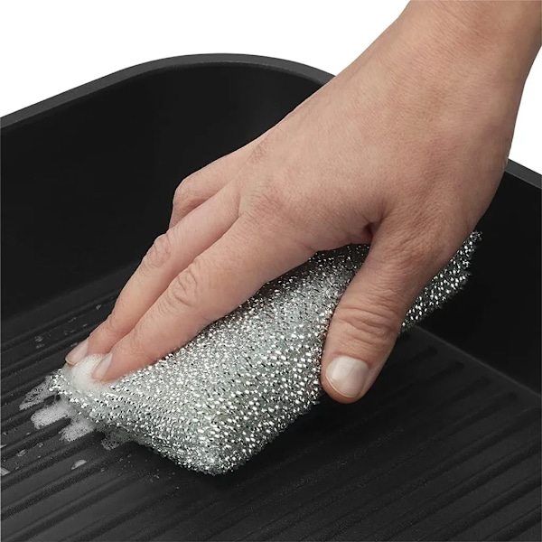 Silverglanskudde 4-pack Disksvamp Scourge Lurex Sponge Idealisk för beläggning av kastruller, kastruller, keramikhällar