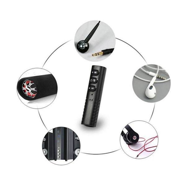 Bluetooth Mottaker Bil 3.5 AUX Audio Trådløse Hodetelefoner