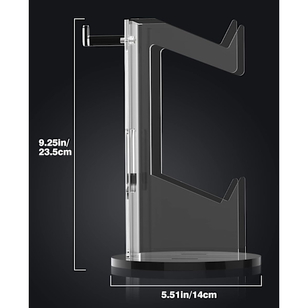 2-i-1 spillkontroller- og hodetelefonstativ for PS4, PS5, Xbox