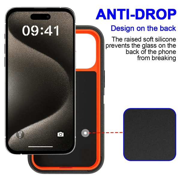 För iPhone 16 15 Pro Max Plus Kraftigt Stöttåligt Skal Fodral iPhone15
