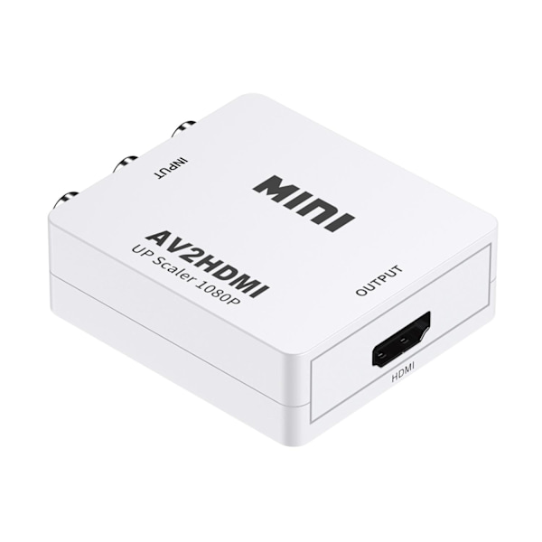 RCA (AV) til HDMI Adapter Hvit