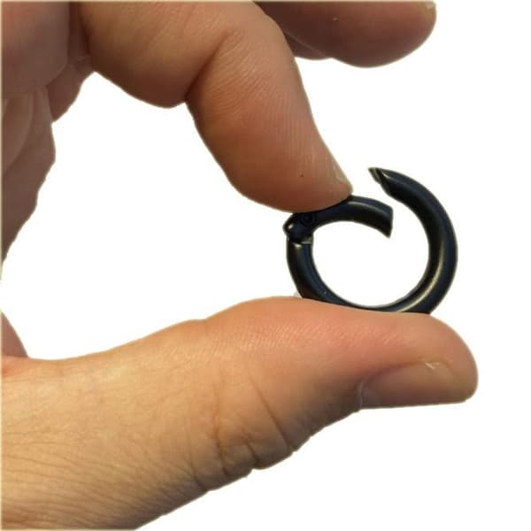10-pack Karabinhake Rund Nyckelring