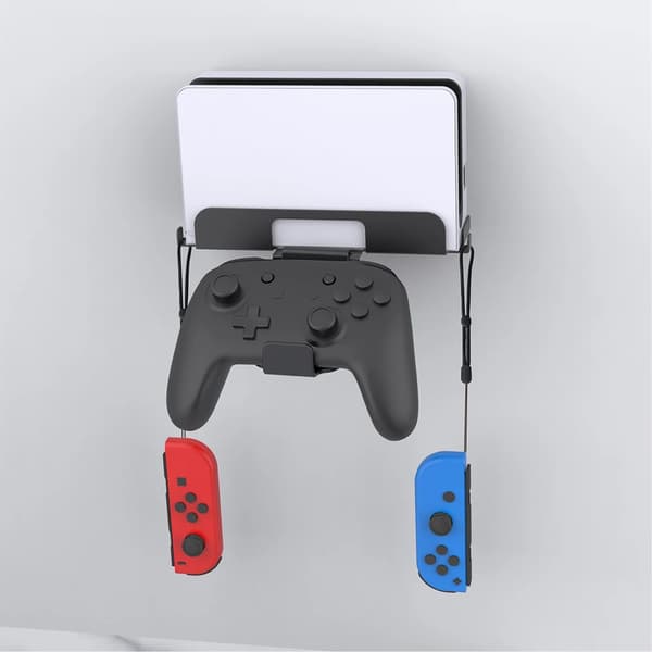 Universelt vægbeslag med controllerkrog, opbevaringsstativ til Switch/OLED