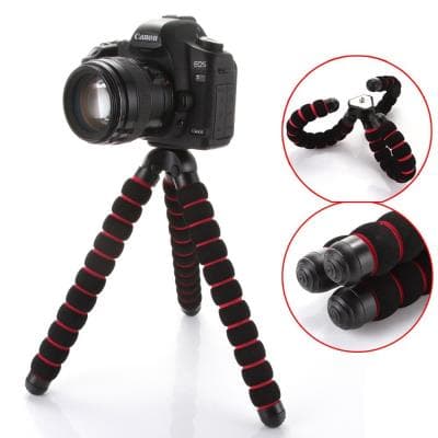 Octopus Selfie Grip Stativ med 360° rotation til Canon Nikon
