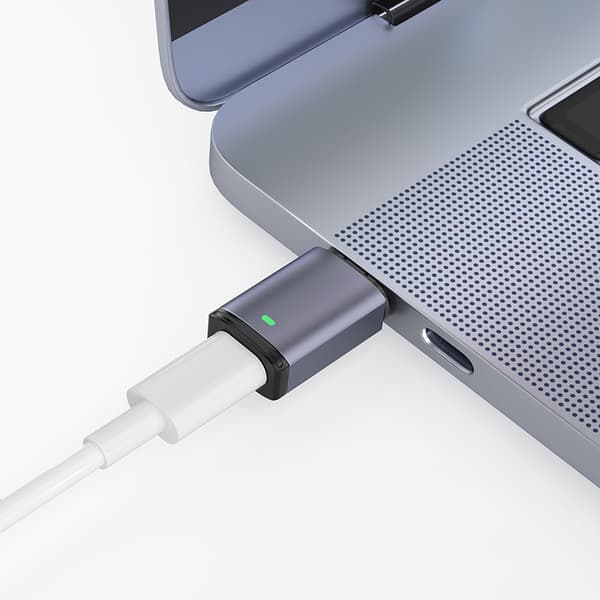 100W Magnetisk USB Typ-C Adapter för MacBook Pro Air M1, Snabbladdare för Laptop, USB C Magnet för Samsung
