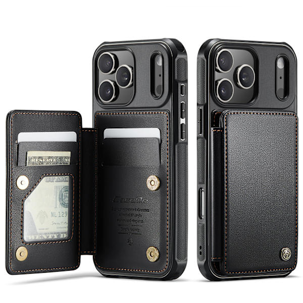Flip læder telefoncover til iPhone 17/iPhone 17 Pro/iPhone 17 Promax iPhone 17 Pro