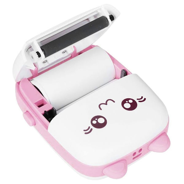 Miniskrivare, bärbar fickformatsskrivare Bläckfri fotoskrivare, blå Pink