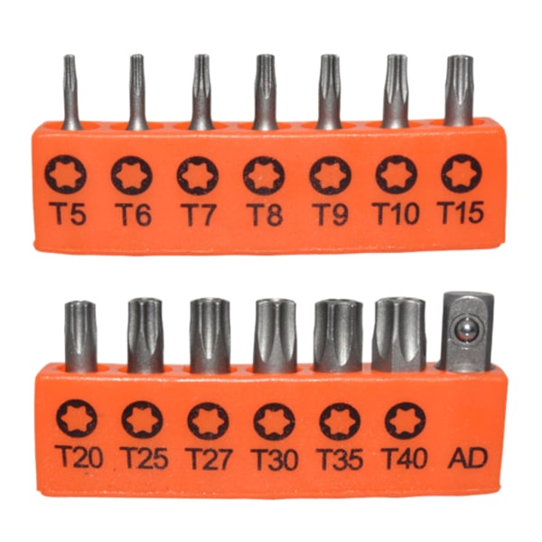 25 mm sæt Multifunktionelt blommehoved T5-T6-T7-T8-T9-T10-T15-T20-T25-T27-T30-T35-T40