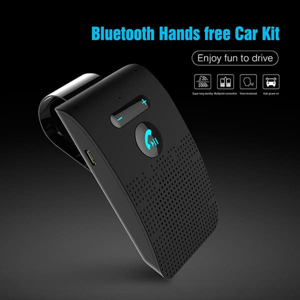 Solskjerm Bluetooth-kompatibel handsfree høyttaler Lyd Trådløs musikkadapter Biltilbehør