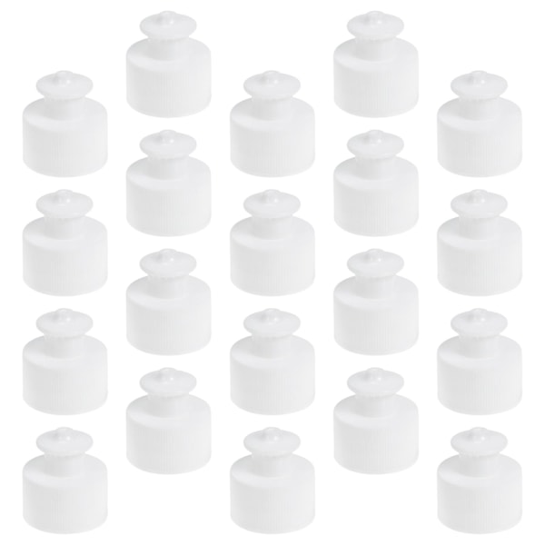 24 st Tryck- och dragersättningslock Återanvändbara sportflasklock Flasklock Vattenflasklock 24MM Bottleneck