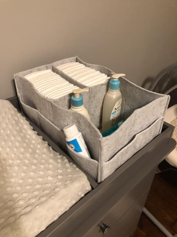 Diaper Storage Basket, Portable Storage Basket, Suitable for Changing Tables and Car Wash Baskets