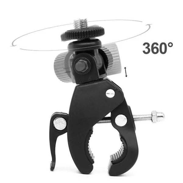 Sykkel Motorsykkel Styrefeste 360 Graders Tripod Mount For Gopro Hero YI 4K SJCAM