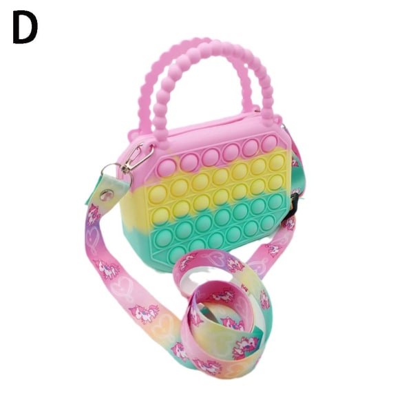 Pop Sensory Toys Sateenkaari Laukku Fidget Lelu Laukku Barn Push Its K D Type B