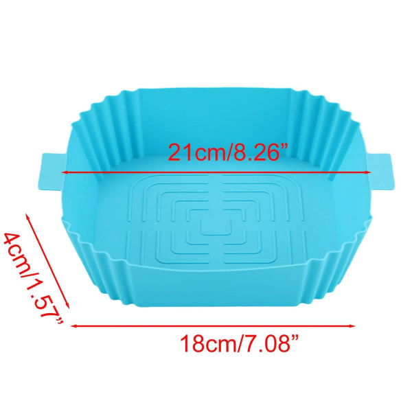 Airfryer Silikonform - Kurv til airfryer Tjock (100g) Turquoise