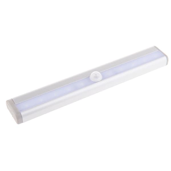 LED-lampe med bevægelsessensor - selvklæbende - 19x3 cm