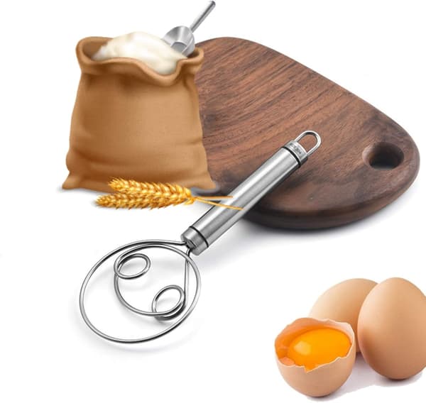 Dansk dejpisker 22cm rustfrit stål, rustfrie stålpiskeris