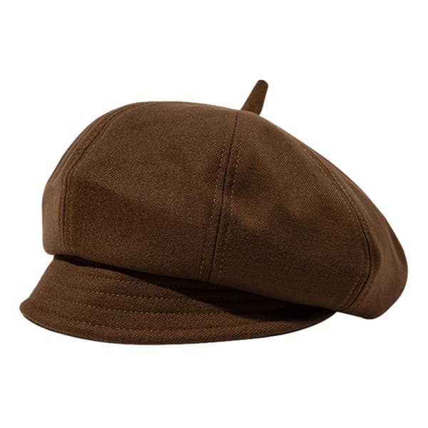 Dam Newsboy Cap Vinter Hattar Baker Boy Hattar Justerbar
