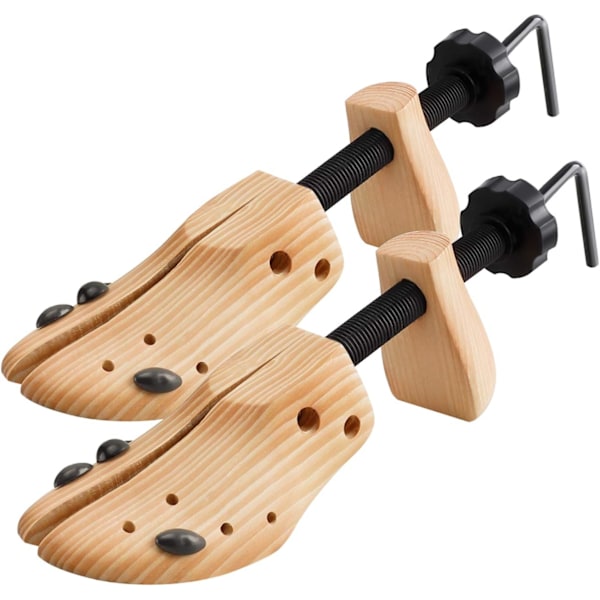 1 par Way Shoe Trees Träskobår, justerbar storlek