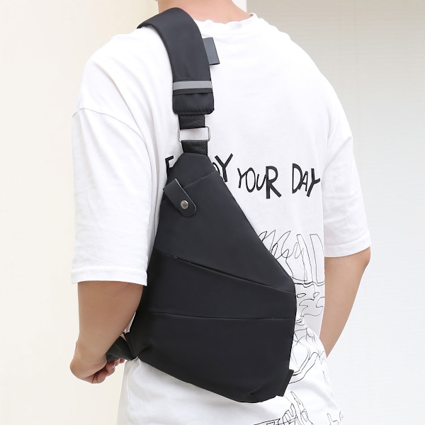 Crossbody-rintalaukku: Erittäin ohut crossbody-laukku, olkalaukku, näkymätön sivulaukku miehille ja naisille
