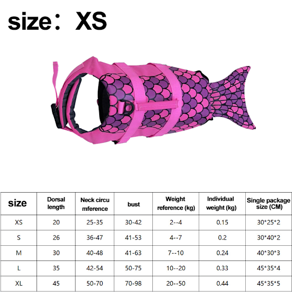 Hunderedningsvest Ripstop flydevest til små og mellemstore hunde XS