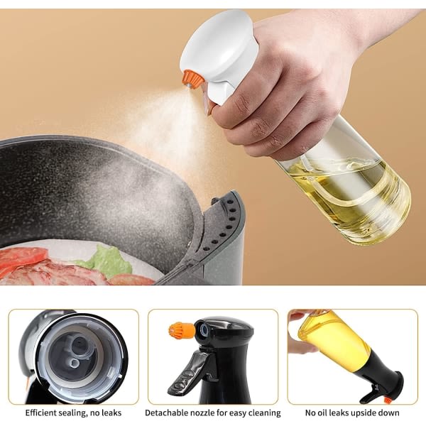 Köksoljespray, olivolja sprayflaska Sallad matlagningsspray, elektrisk sprayflaska, 240 ml elektrisk vattenkanna, matsprayflaska