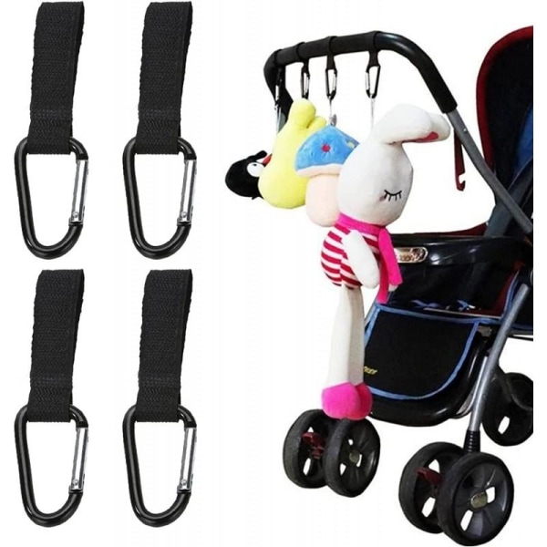 4-PACK Barnevognskroge Karabinhage -