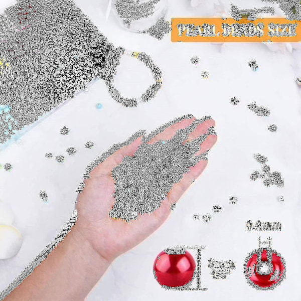 1680 stk 6mm 24 farger runde perler med hull for smykker Laging løse mellomromsperler for DIY C