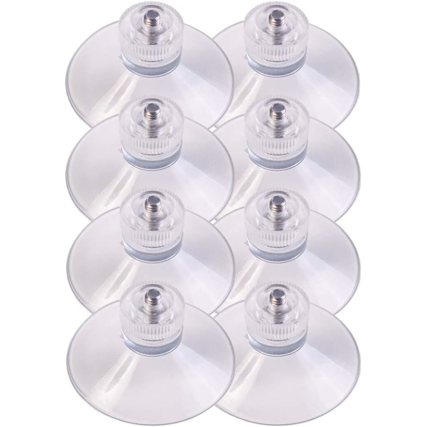 8 kpl imukuppeja Ø 30 mm M4x10mm kierteellä ja mutterilla