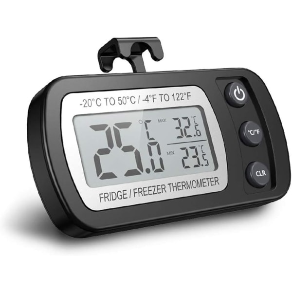 Digitalt kjøleskapstermometer, vanntett frysetermometer