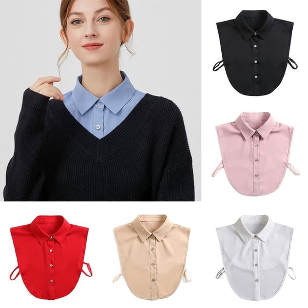 Skjorta Falsk Krage Klädaccessoarer 8 8