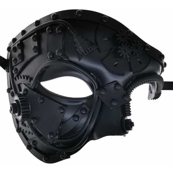 Robotmaske i metall, karneval for Halloween