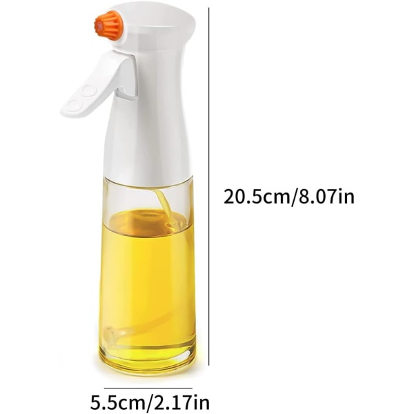 Köksoljespray, olivoljesprayflaska Sallad matlagningsspray, elektrisk sprayflaska, 240 ml elektrisk vattenkanna, matsprayflaska