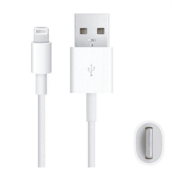 2-pakning iPhone Ladekabel - 2M Lade- og Synkroniseringskabel
