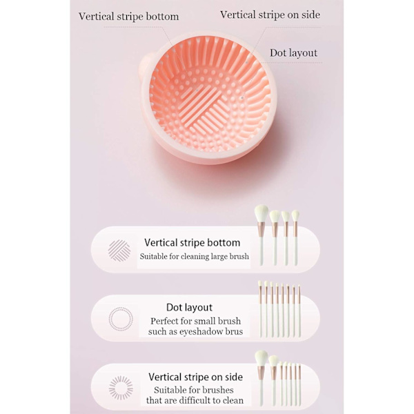 Borstrengöringsdyna, silikon makeup rengöringsborste, skrubberskål