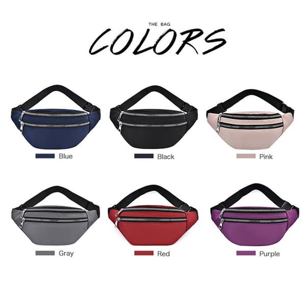 Urheiluvälineiden vyötärölaukku musta Black