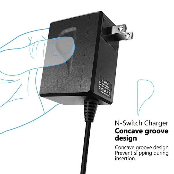 AC-adapter till Nintendo Switch / Switch Lite + dockningsstation