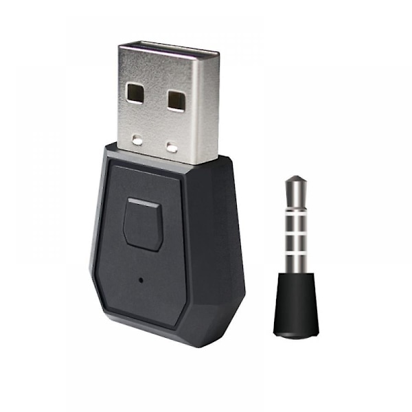 Eugastiger trådløs adapter til PS4 Bluetooth, Gamepad Spilcontrollerkonsol Hovedtelefoner USB dongle