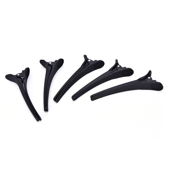 12 stk Professionelle Sorte Matte Frisørklemmer Hårclips